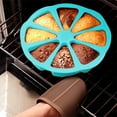 thumbnail image 1 of Silicone Scone Pan, Triangle 8 Cavity Non-stick Cake Baking Mold, Food-grade Silicone Mold Specialty and Novelty Cake Pan Perfect for Brownies, Muffin, Cupcake,Polenta(Blue), 1 of 8