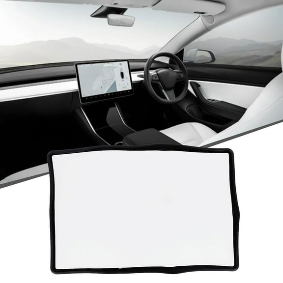 Silicone Screen Frame Protector for Tesla Model 3 and Model Y, Wear-Resistant Dashboard Trim Cover, Easy Install Interior Accessories for 2017-2024