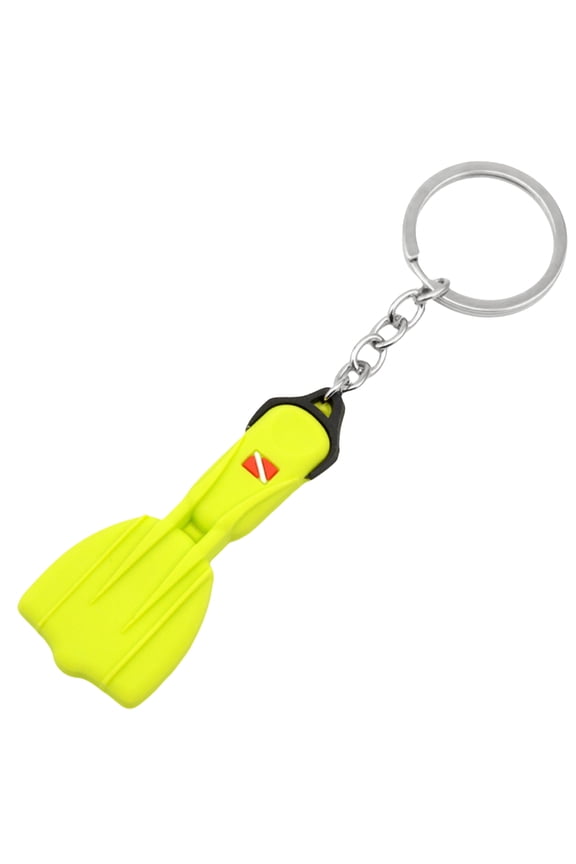 Silicone Scubas Diving Fin Keychain Multipurpose Diving Fin Keychain Hangings Accessory for Keys and Backpacks