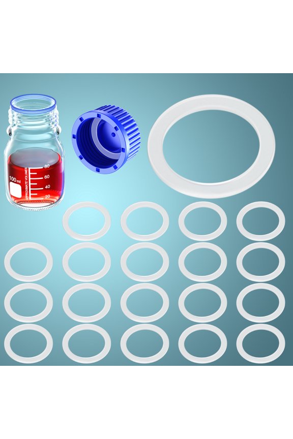 Silicone Seal Ring for GL45 Open Top Screw Cap, OD:43mm,Pack of 20