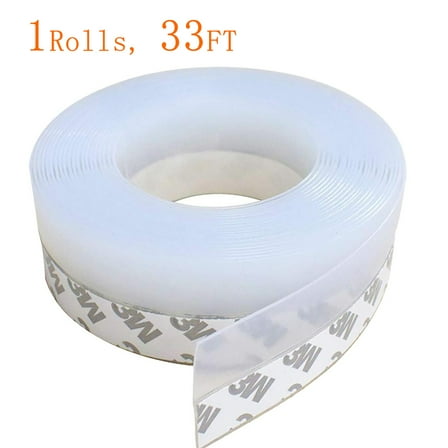 FullPetMoon Silicone Seal Strip - 25mm,1pack 33 FT Weather Stripping Door Window Seal-Door Strip Bottom Draft Stopper