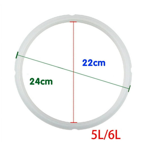 Silicone Sealing Ring for 5-6 Qt Electric Pressure Cookers, 8.7" X 9.4" Food-Grade Gasket Replacement, Leak-Proof High-Elastic Fit for Safe Cooking, Bpa-Free & Dishwasher Safe, 1Pc Sealing Ring