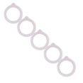 thumbnail image 1 of Silicone Sealing Rings 5 Pack Food Grade Leak Proof Gasket Replacement O Shape Jar Seal Rings for Kitchen Storage 3.74in, 1 of 6