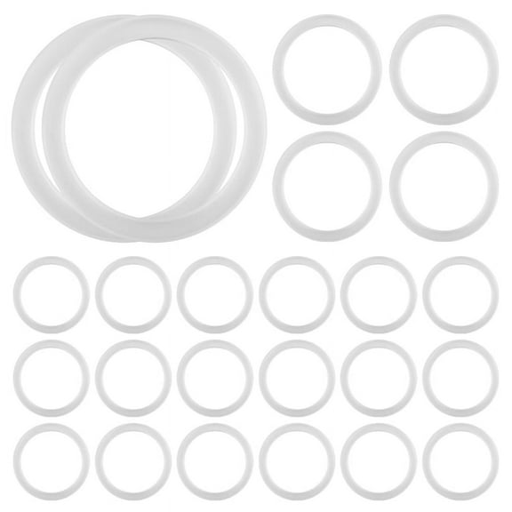 Silicone Sealing Rings Gasket for Leak Proof Jar Lids (24 Pack, Regular Mouth)