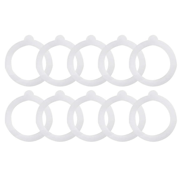 Silicone Seals Rings for Glass Jars, Airtight Silicone Replacement Gasket, Leakproof Silicone Gasket Sealing Rings for Glass Jars, Elastic and Fits Most Sizes, 10 Pcs, 3.75 Inches