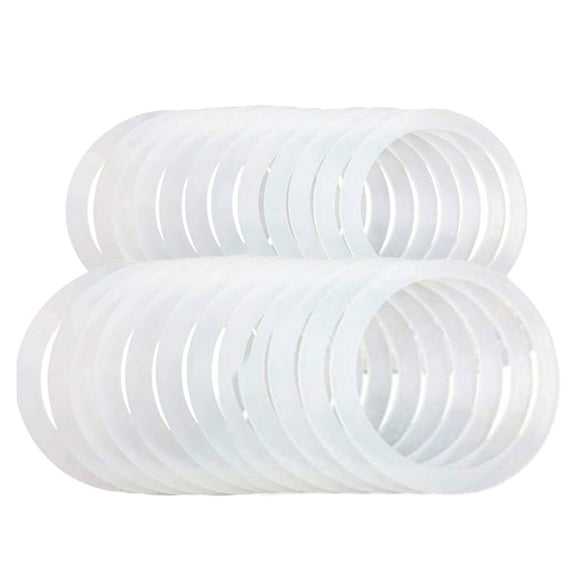 Silicone Seals for Lids|10 PCS Silicone Jar Gaskets|Storage Lids Gaskets Replacement for Leak Proof