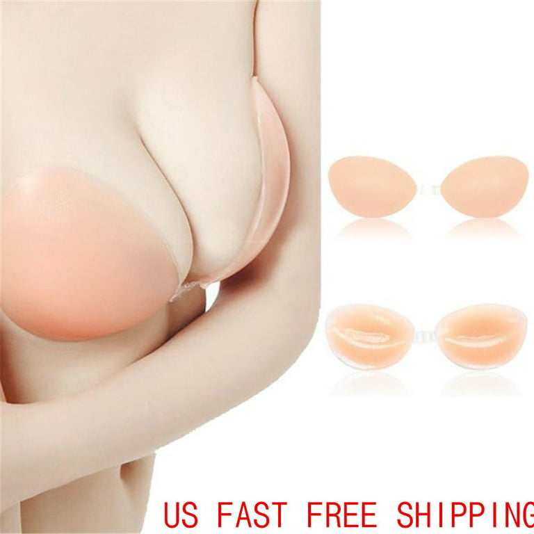 Cheap Invisible Push Up Bra Strapless Bras Silicone Self Adhesive