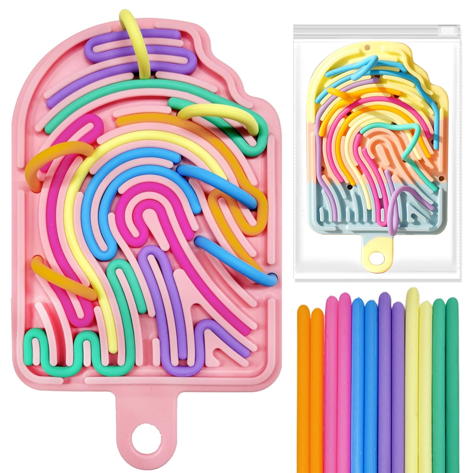 Sensory Fold Out Board Sensory Activity Board, Silicone Calm Down Busy ...