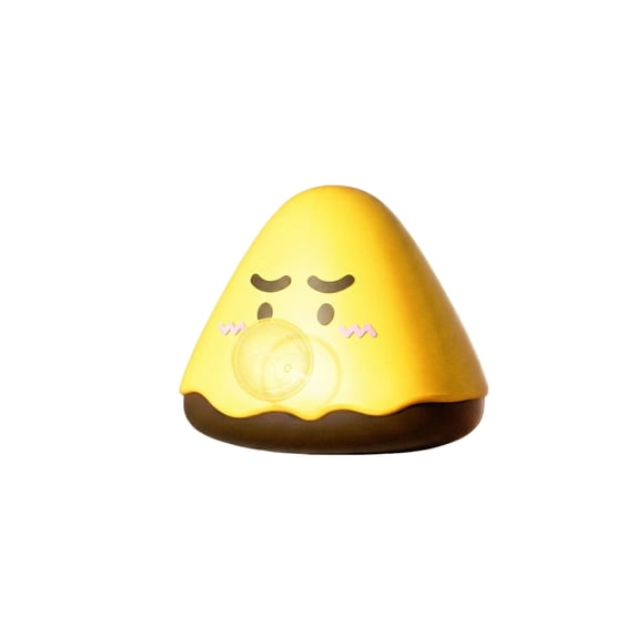 Silicone Sensory Fidget, Stress Relief Decor, Kawaii Decor, 3X2 in, Vibrant Design Desk Decor, Home Office Desk, Yellow Brown, 1 Pc