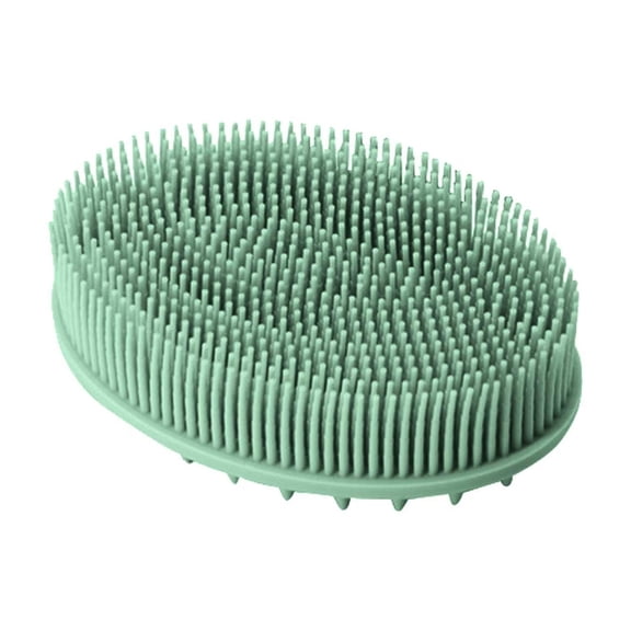 Silicone Shampoo Bath Brush Bath Brush Household Adult Children Double Scrub Brush Massage Bath Brush Stainless Steel Pot Sponge Bottle Brush Long Stainless Steel Grate Bottle Filling compatible with