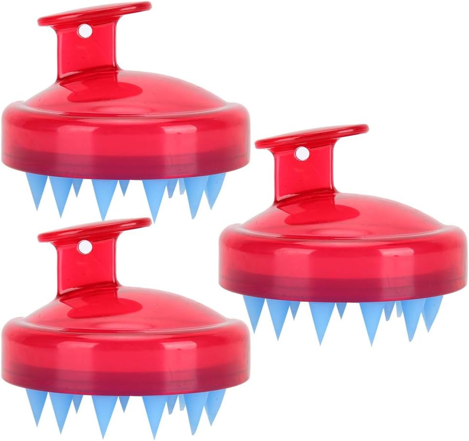 Silicone Shampoo Brush, with Boot Rubber Shell and Silica Gel Teeth ...