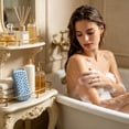 thumbnail image 1 of Silicone Shower Brush, Dual-Sided Body Scrubber with Hanging Loop, Soft Bristle Exfoliating & Massage Tool for Shower and Bathing, Blue, Ccwuwei, 1 of 6