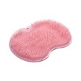 thumbnail image 1 of Silicone Shower Foot Scrubber Mat with Non Slip Suction Cups Back Massage Pad for Bathroom Spa Multi Functional Body Cleansing and Exfoliating Accessory for Adults, 1 of 2