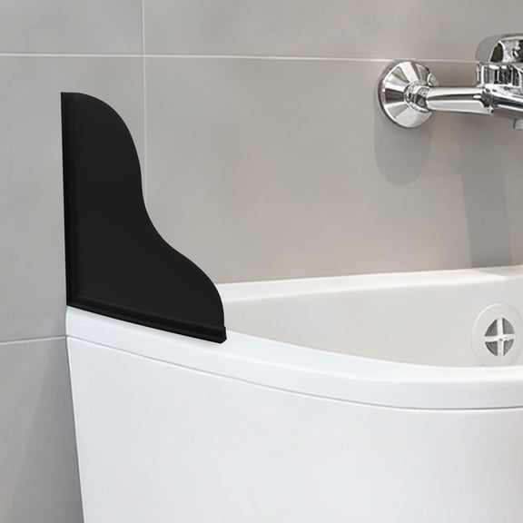 Silicone Shower Guard for Bathtub Water Containment Clear Flexible Water Barrier to Keep Shower Area Dry and Clean