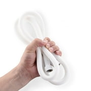 JASYA Silicone Shower Hose Extra Long White 59 inches, 1Pcs