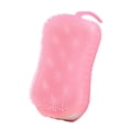 thumbnail image 1 of Silicone Shower and Facial Cleansing Brush with Hanging Rope Soft Exfoliating Scrub for Showering and Face Pink, 1 of 8