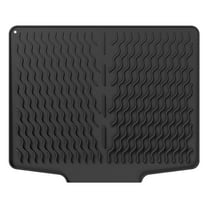 Silicone Sink Drying Pad with Non-Slip Base, Slope Guide Design for Quick Drainage, Heat Resistant Dish Rack Mat for Kitchen Countertop