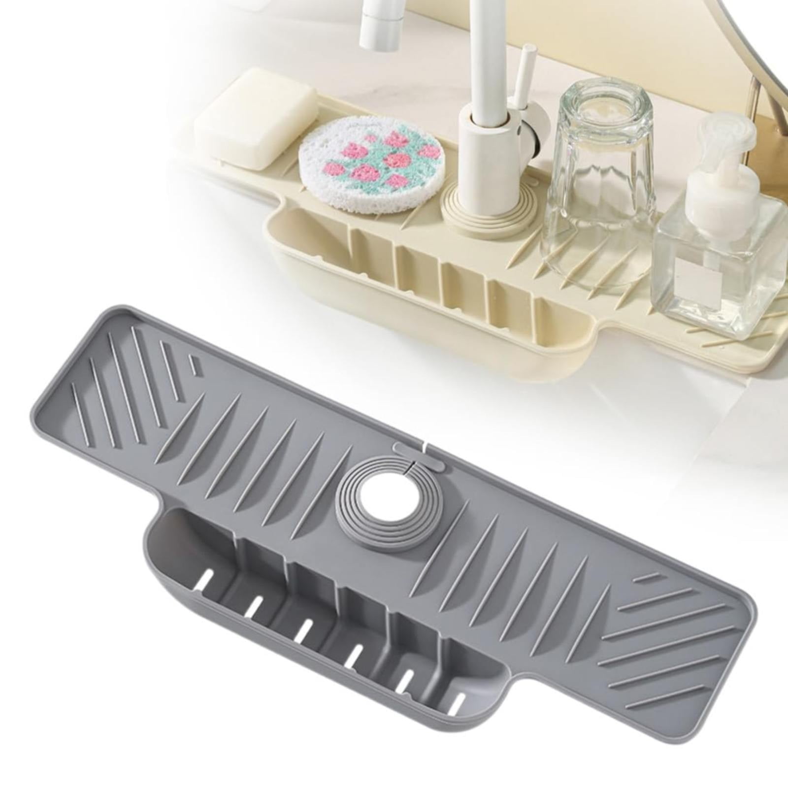 Silicone Sink Faucet Mat 2024 Upgrade Kitchen Sink Splash Guard