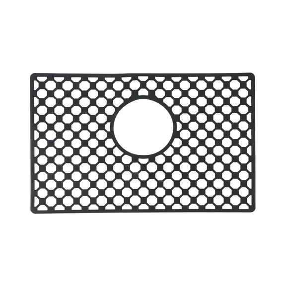 Silicone Sink Mat For Kitchen Nonslip Heat Resistant Design With Center Drain