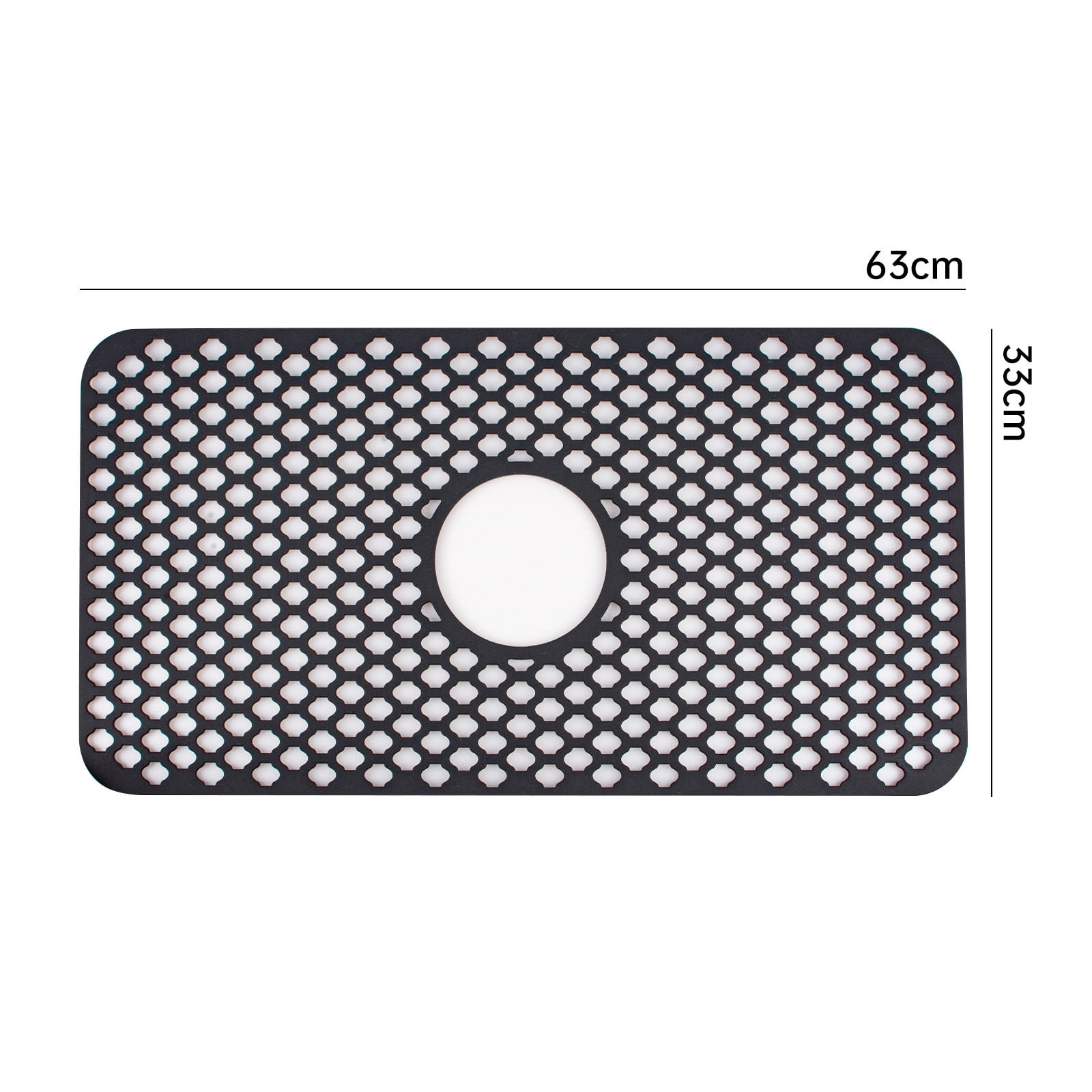 Silicone Sink Mat Rear Kitchen Sink Protector Accessory Folding Non-slip Sink Mats For Bottom Of Stainless Steel Porcelain Sink
