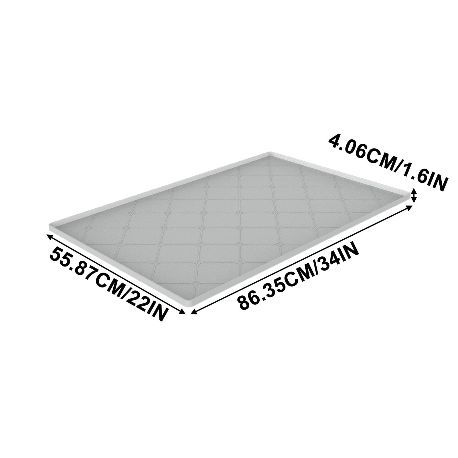 Silicone Under Sink Mat, Waterproof Cabinet Liner and Leak Protection Tray, Flexible Storage Mat for Kitchen and Bathroom Cabinets to Protect from Spills and Moisture Damage