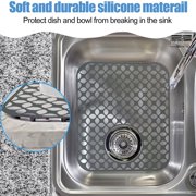 Silicone Sink Protector Rear Drain Kitchen Sink Mats Grid Accessory 1PCS Folding Nonslip Sink Mat For Bottom Of Farmhouse Stainless Steel Porcelain Sink