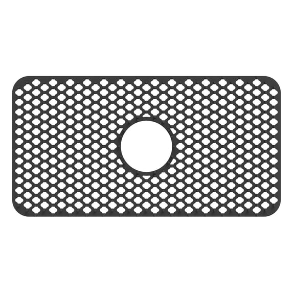 Silicone Sink Protector for Kitchen,Sink Protector Grid for Bottom of Center Drain Sink,Non- Heat Resistant Liner for Farmhouse Porcelain Sink