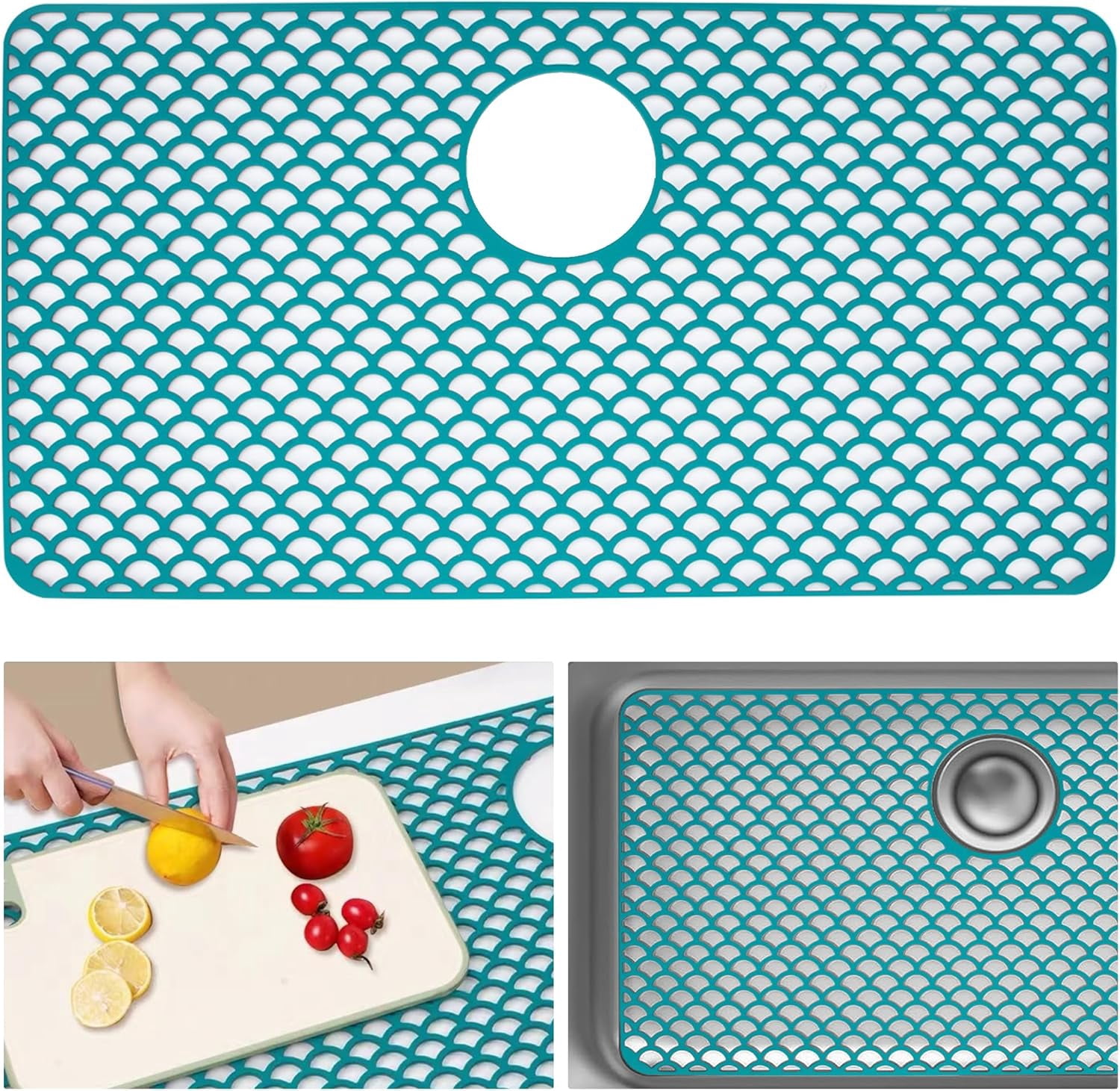 <new_title>Silicone 28.4" x 15" Sink Mat</new_title>