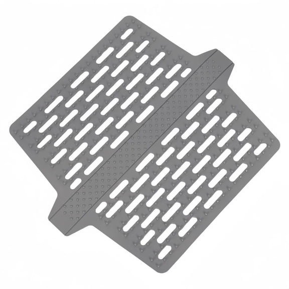 Silicone Sink Saddle, Large and Durable Sink Divider Mat with No Suction Cups, Kitchen Divided Sink Protector Mat for Glassware Dishes, Easy to Clean and No Smell, 1 Pc, 12.7x10.7"