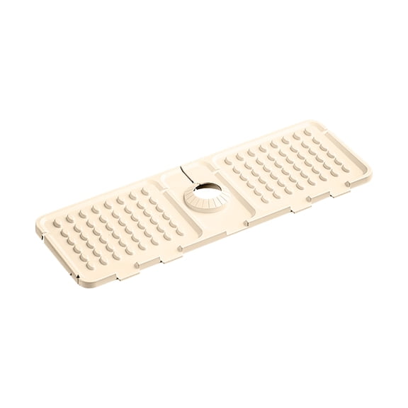 Silicone Sink Splash Guard, Non-Slip Faucet Mat for Kitchen and Bathroom, Quick Drainage, for Drying Countertops, 16*5.5In B