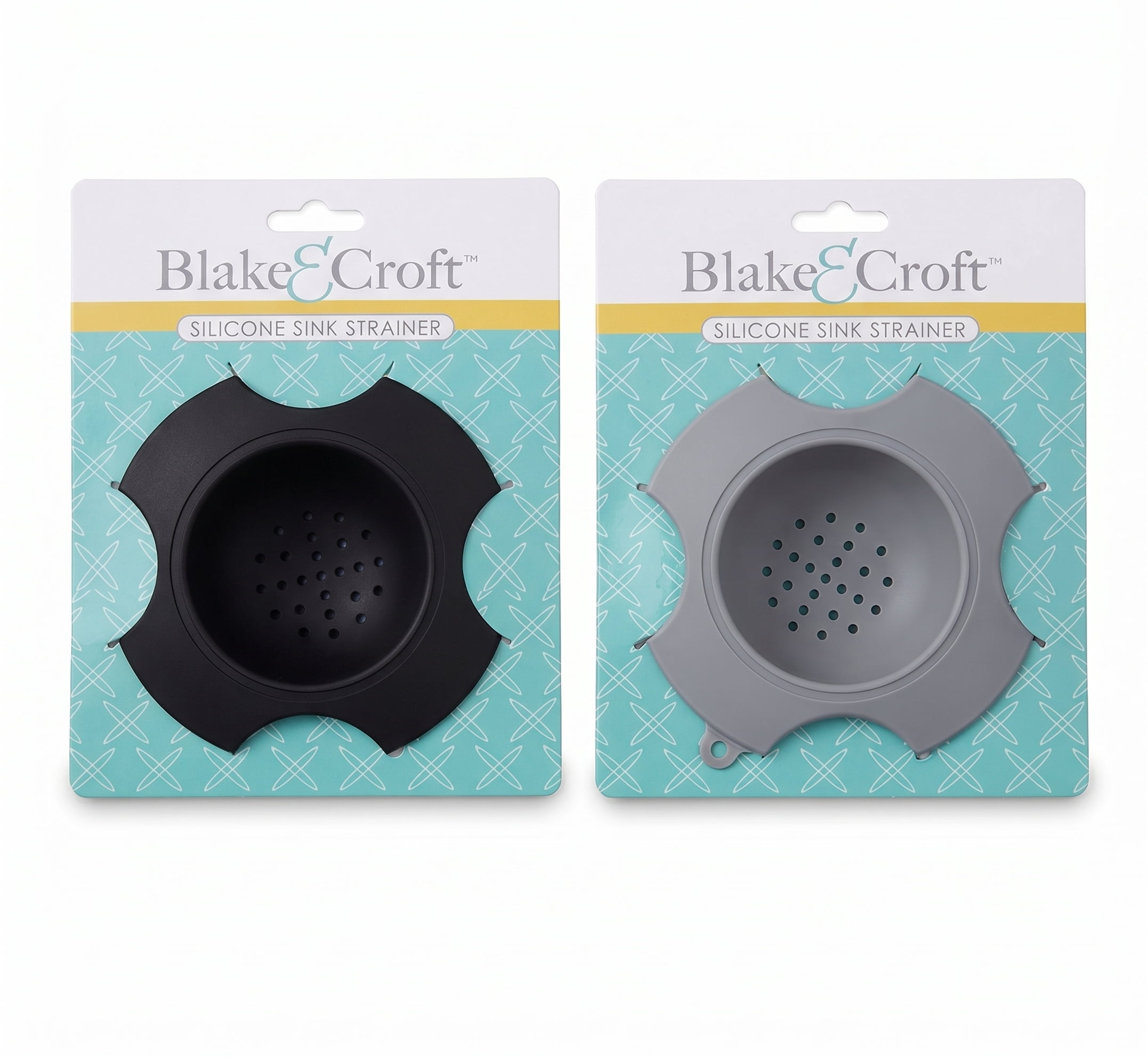 Silicone Sink Strainer Set of 2, Kitchen Sink Drain Catcher, Food ...