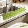 thumbnail image 1 of Silicone Sink Water Splash Guard Strip - Suction Cup Faucet Baffle, Flexible Countertop Water Stopper, Bathroom Shower Edge Seal, ReusableDeflector, 1 of 6
