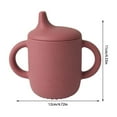 thumbnail image 1 of Silicone Sippy Cup with Handles Duckbill Spout Leakproof Training Cup 8 oz for Smooth Transition Easy Grip Dishwasher Safe Spill Proof Cup, 1 of 5