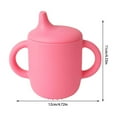 thumbnail image 1 of Silicone Sippy Cup with Handles Duckbill Spout Leakproof Training Cup 8 oz for Smooth Transition Easy Grip Dishwasher Safe Spill Proof Cup, 1 of 5