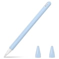 thumbnail image 1 of Fintie Soft Silicone Sleeve for Apple Pencil Pro & 2nd Generation - Protective Pen Skin Cover Pencil Grip Holder with 2 Nib Covers Accessories, Sky Blue, 1 of 8