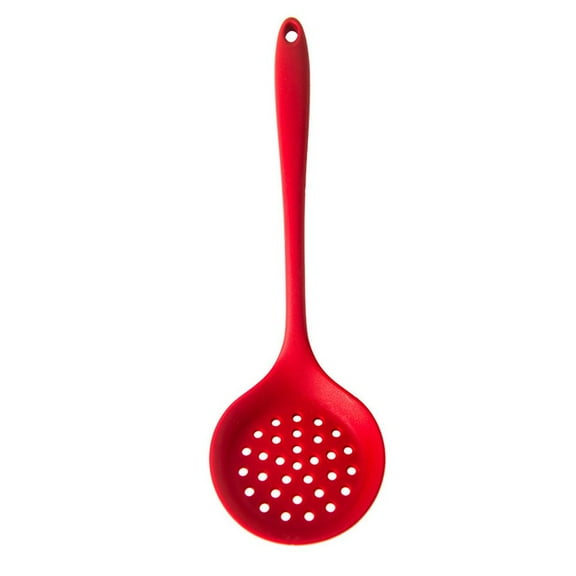 Silicone Slotted Skimmer Spoon Food-grade Silicone Handle Anti-slip C5U5 SP