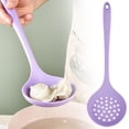 thumbnail image 1 of Silicone Slotted Spoon, Non-Stick Heat-Resistant Kitchen Utensil for Draining and Stirring, 32x10cm, 1 of 5