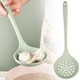 thumbnail image 1 of Silicone Slotted Spoon, Non-Stick Heat-Resistant Kitchen Utensil for Draining and Stirring, 32x10cm, 1 of 4