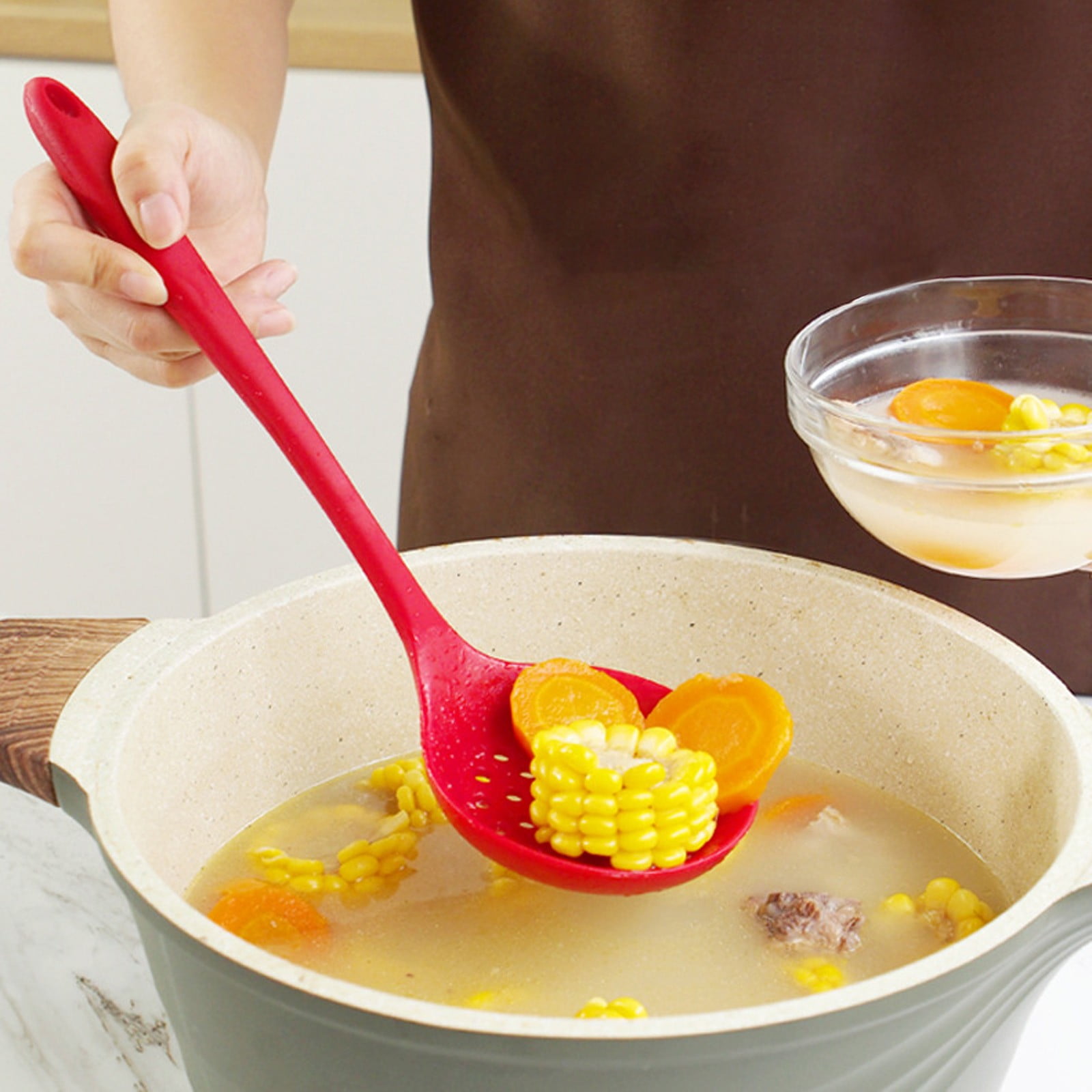 Silicone Slotted Spoon, Strainer Spoon, Skimmer Spoon, Slotted Spoons