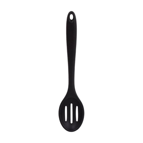 Sktrjpolfis Slotted Nonstick Mixing Serving Stir Strain Silicone Cooking Spoons