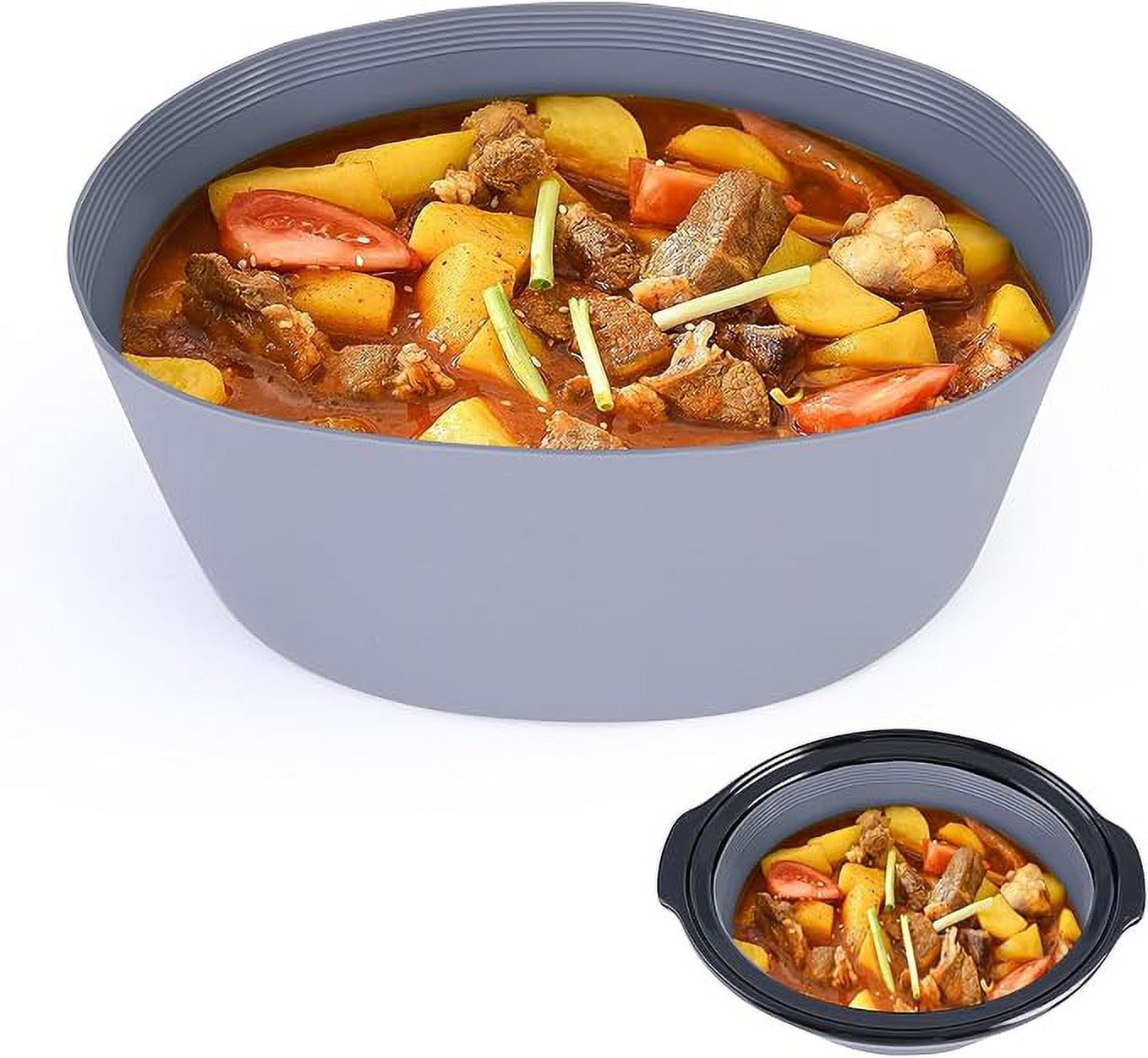 Silicone Slow Cooker Liners Fit CrockPot 78 Quart Oval Slow Cooker