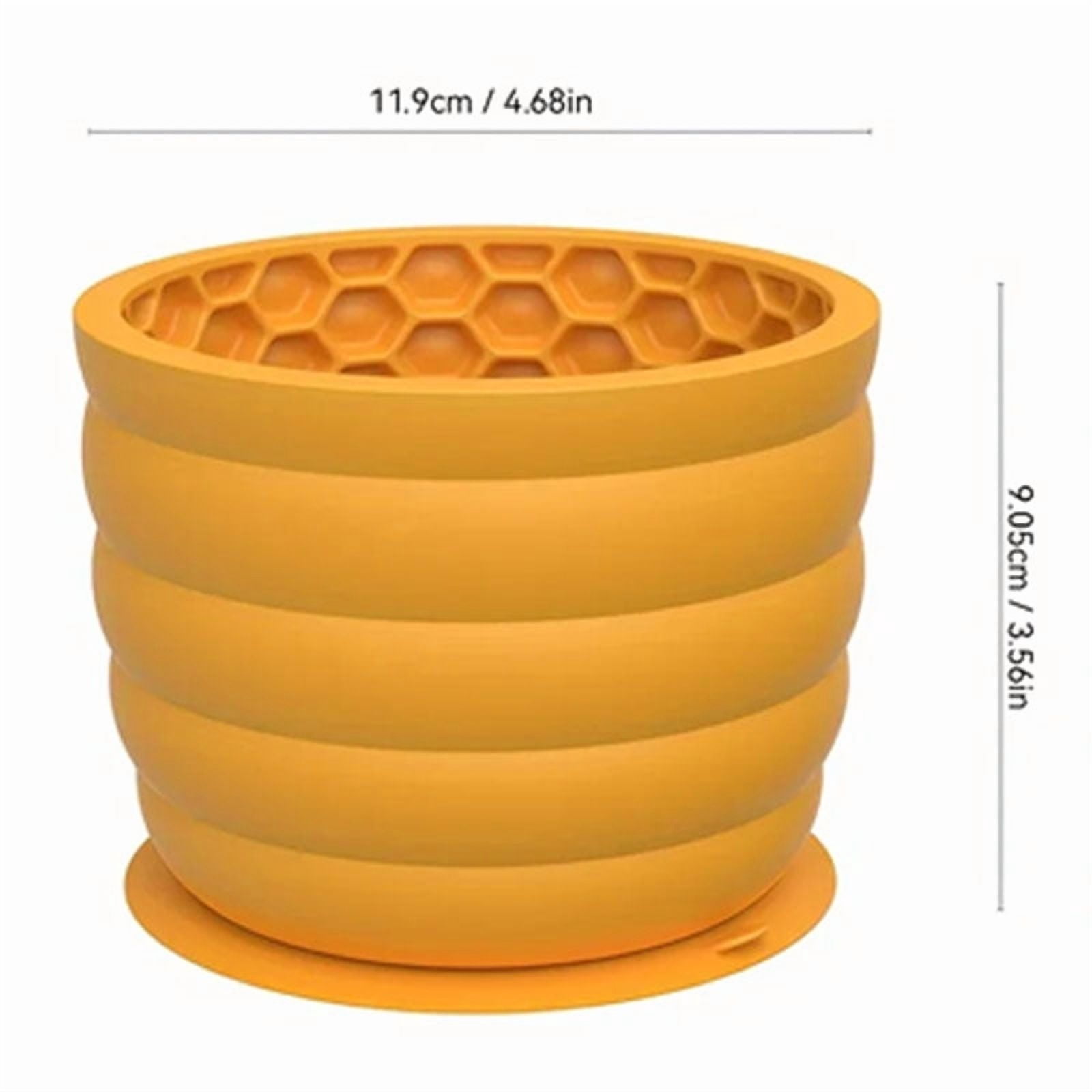Silicone Slow Feeder Dog Bowl Cup - Anti-Slip Distraction Design for Small to Medium Breeds - Promotes Healthy Digestion