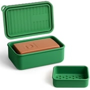 AIMAIAIMAI Extra Large Leakproof Silicone Travel Soap Case for Men | Jumbo 10 oz Soap Holder for Duke Cannon & Dr. Squatch