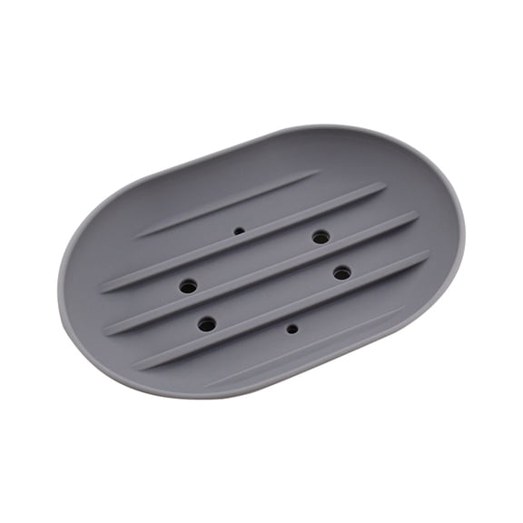Silicone Soap Dish with Drip Catching Tray, Ventilated Soap Holder and Drying Rack for Kitchen Sink and Bathroom, Non-Slip Soap Saver for Bar Soap, Dishcloth, and Sponge