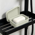 thumbnail image 1 of Silicone Soap Holder with Lid Self-Draining Soap Dish Non-Slip Bar Soap Container Cover Travel Soap Case Fast Drying Bathroom Kitchen RV, 1 of 6