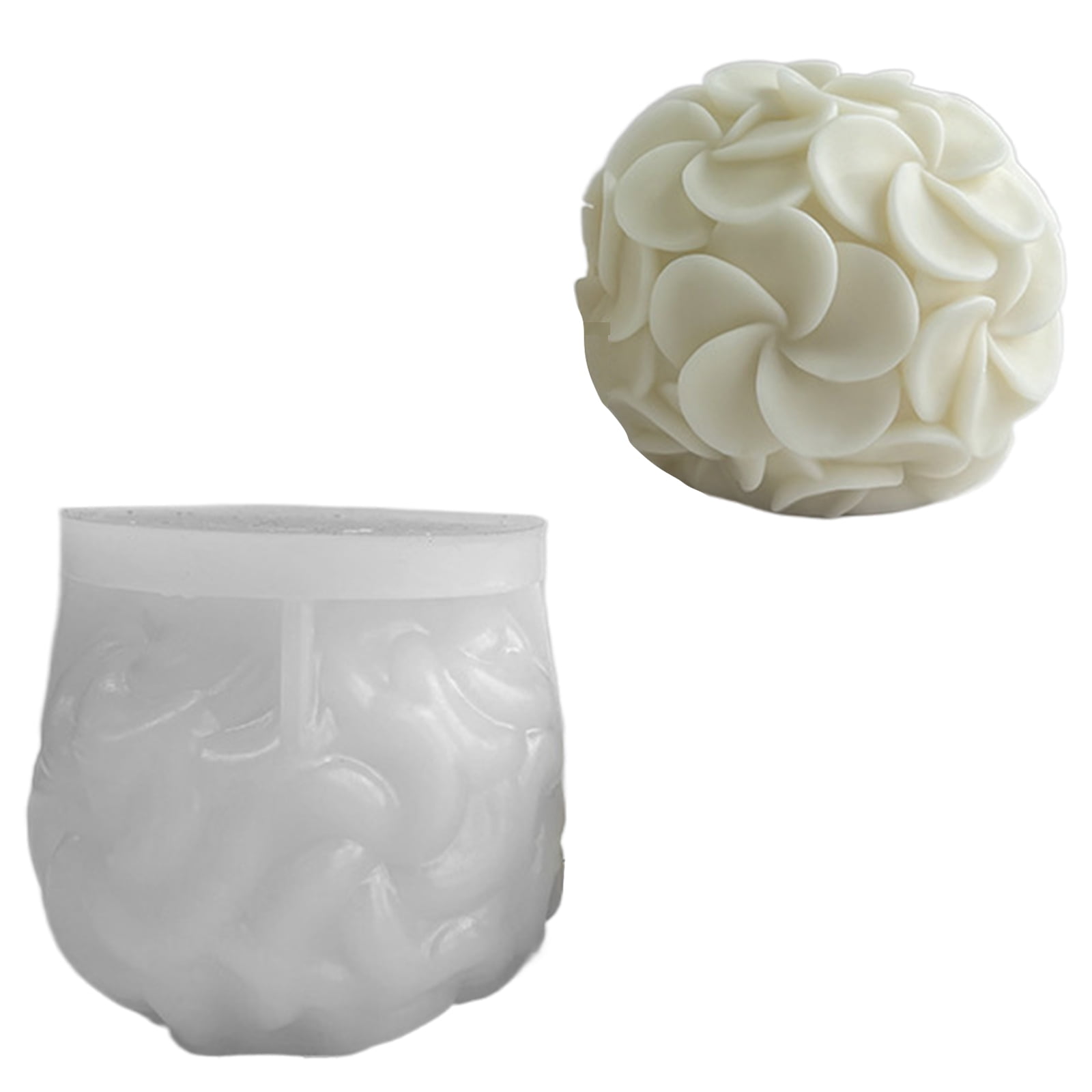 Silicone Soap Molds Flower Candle Mould Silicone Crafts Moulds Hydrangea Shaped Perfect Gift for DIY Hand-Making Lover