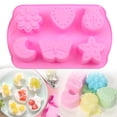 thumbnail image 1 of Silicone Soap Molds, different Cavities Soap Mold with Different Shapes, Perfect for Soap Making, Handmade Cake Chocolate Desserts Biscuit Pudding Teacake Jelly （1 Pack - 6-Cavity, 6.65*4.13Inch）, 1 of 9