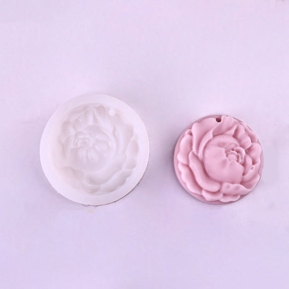 Silicone Soap Molds for Bakeware Tools DIY Baking Molds Cake Pan Biscuit Chocolate Molds Flower White 73x18mm