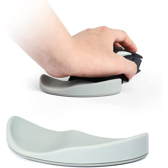 Silicone Soft Comfortable Mouse Wrist Rest,Ergonomic Mouse Wrist Support,Anti-Fatigue, Relieve Pain,Smooth Glide, Durable/Lightweight Portable, for Home,Office,Game-Gray Left Hand