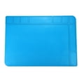 thumbnail image 1 of Silicone Soldering Mat Heat Insulation 932F 19" x 13.4" Electronic Repair Work Mat for Soldering Iron BGA Workbench, 1 of 6
